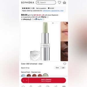 Brand new, never used Prada (lip) balm.